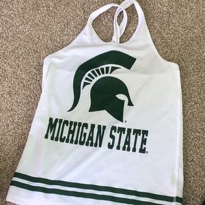 Women’s Michigan State White Tank Top. Size S